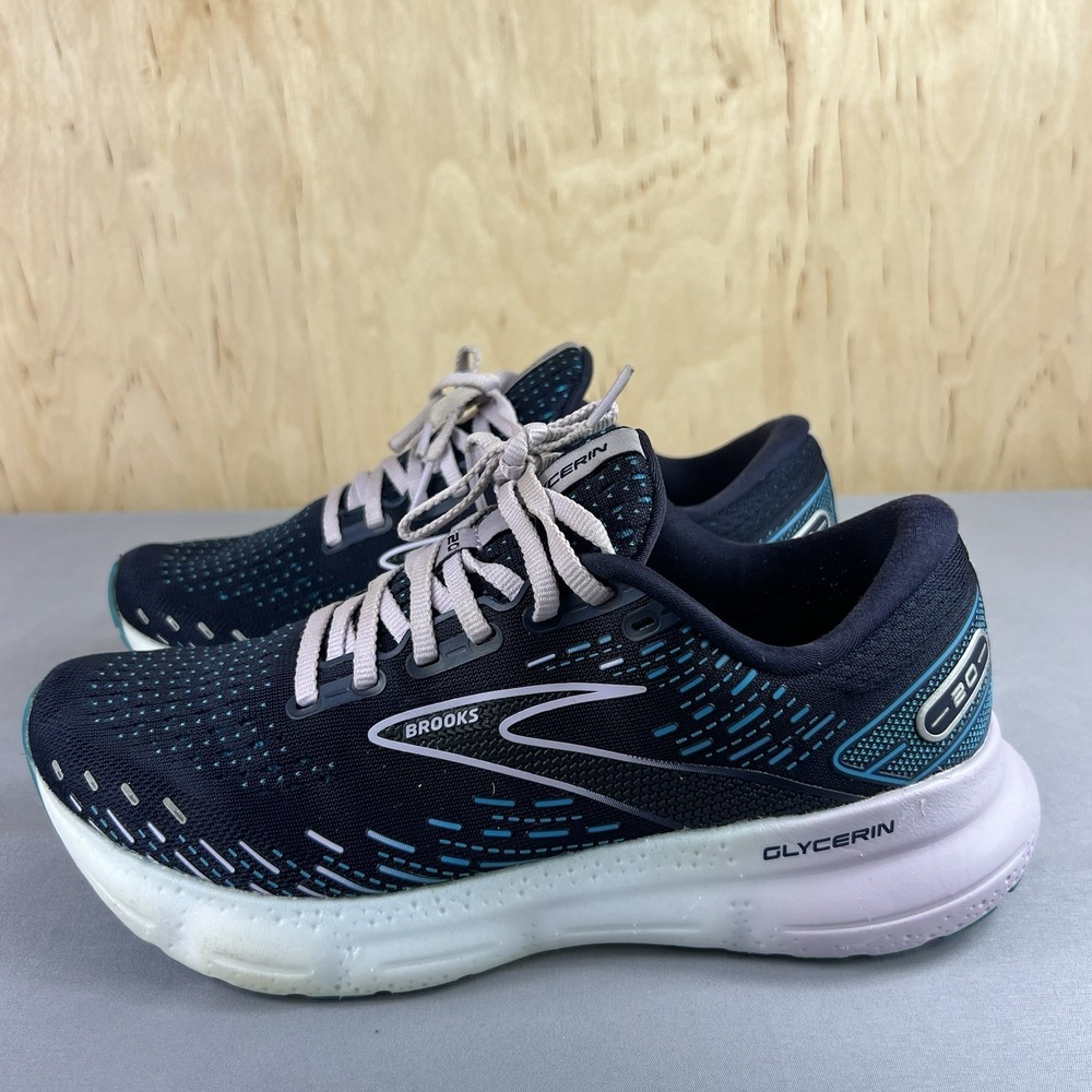 Brooks Glycerin 20 Women's Size 9 Blue Running Shoes Athletic 1203691B499